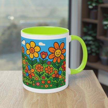 Mug – “Flower Meadow”, Easter/Spring, 325 ml
