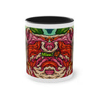 Tasse – Katze BKH/BSH mit Blume im Comic-Stil, 325 ml