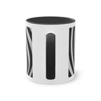 „Hypnotic Spiral“ Designer-Tasse aus der „Black & White“-Kollektion von Taffet.shop, 325 ml