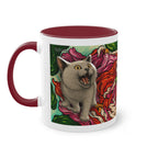 Tasse – Katze BKH/BSH mit Blume im Comic-Stil, 325 ml