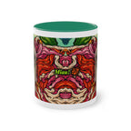 Tasse – Katze BKH/BSH mit Blume im Comic-Stil, 325 ml