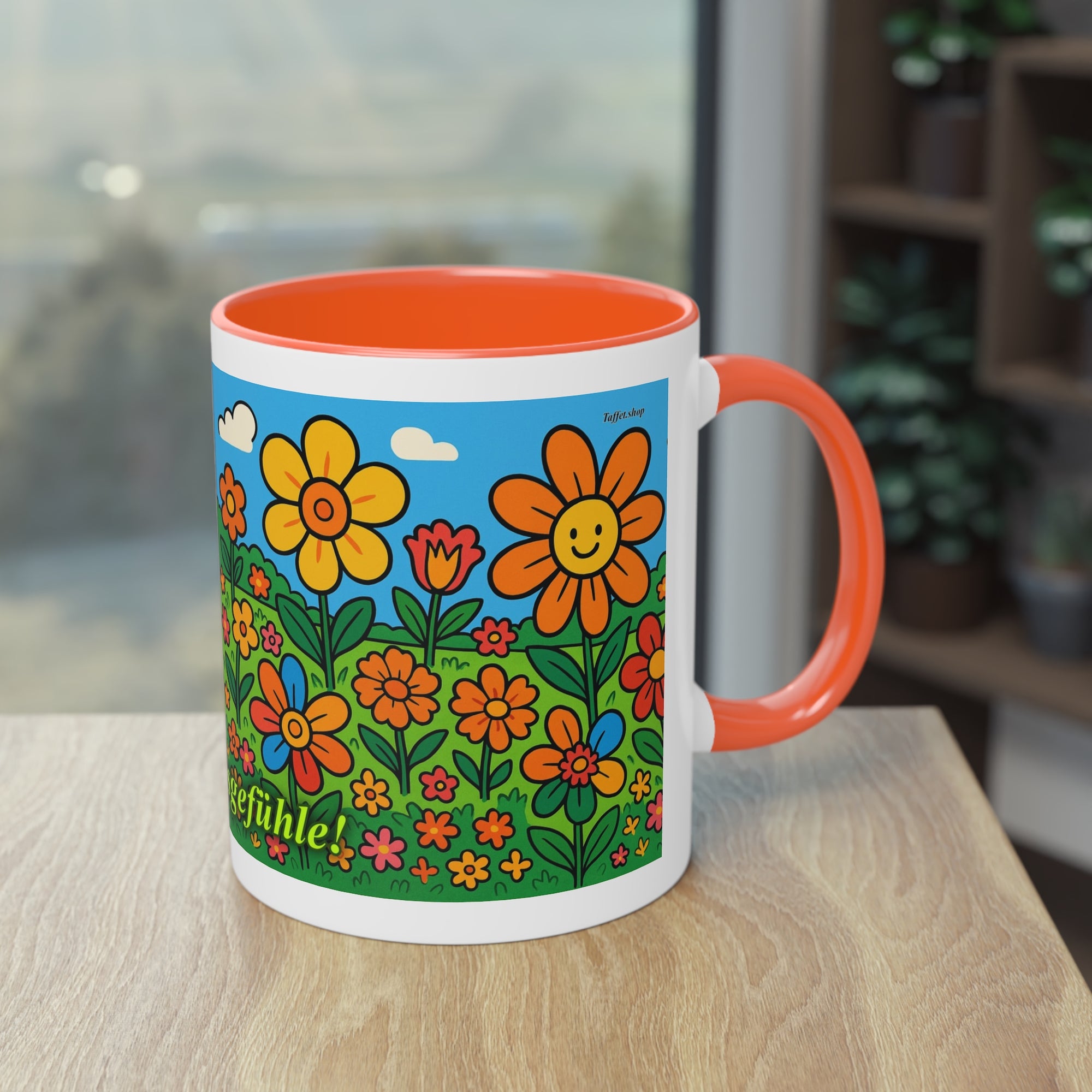Tasse – „Blumenwiese“, Ostern/Frühling, 325 ml