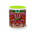 Tasse – Katze BKH/BSH mit Blume im Comic-Stil, 325 ml