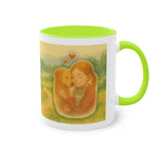 Tasse – „Hund und Mädchen“ im Aquarell-Stil, 325 ml