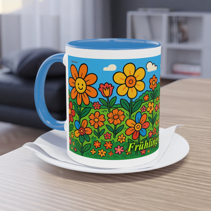 Mug – “Flower Meadow”, Easter/Spring, 325 ml